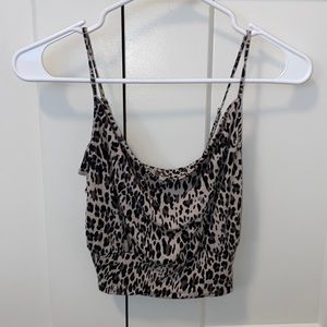 Cheetah print crop top